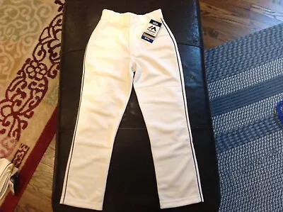 NWT Majestic Authentic MLB Baseball Pants White With Black Piping SZ Youth M • $26.99