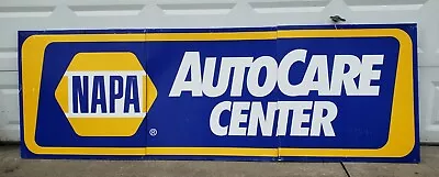 Vintage NAPA Auto Care Center Sign 3 Piece Metal Gas Oil Car Garage Advertising • $324.97