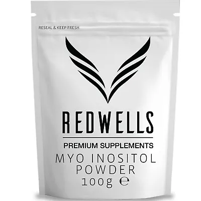 Myo Inositol Powder REDWELLS PCOS & Fertility GMO Free Vegan - 100g Pack • £9.95