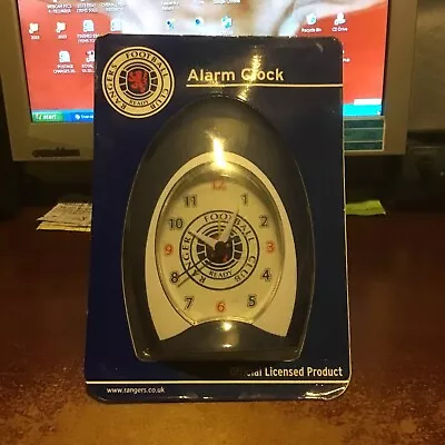 £8 • Buy Rangers Football Club  Desktop  Alarm Clock  Birthday Christmas Time Sport