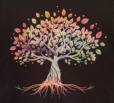 T-Shirt 2XL  Trippy Watercolor Tree  Art Print T-Shirt • $5.24