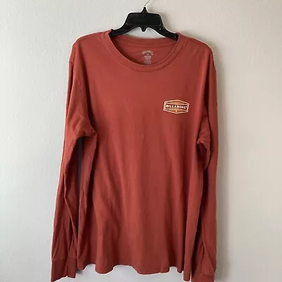 Billabong Rust Orange Long Sleeve T-Shirt XL • $26.99