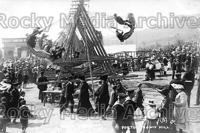 Rbb-3 Bank Holiday Fairground Portsdown Hill Hampshire 1910. Photo • £3.35