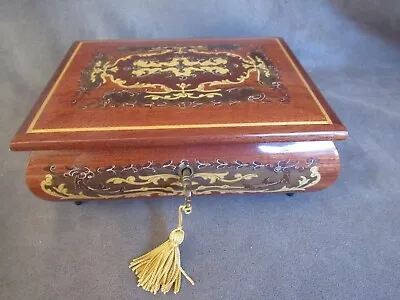 Locking Jewelry Music Box - Beautiful Inlaid Wood - Lara's Theme Dr Zhivago Eb • $34.99
