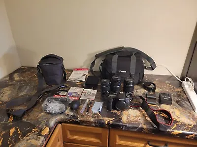 Almost MINT - Canon  EOS 70D DSLR Camera HUGE Bundle Including THREE Lenses • $1200