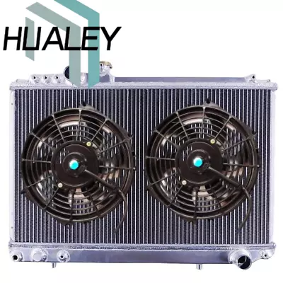 Aluminum Radiator+FAN For 1986-1992 1987 88 Supra MK3 Turbo/Non-Turbo JZA70 MT • $144.99