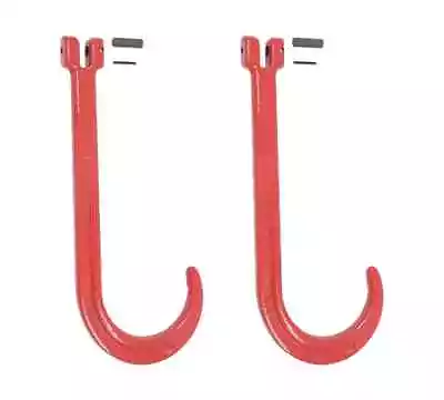 15  J Hook Heavy Duty Grade G80 Tow Axle Strap Wrecker Load Limit 7100# (2 Pack) • $59.99