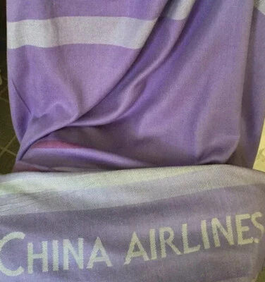 $42 • Buy Attention All Airline Collectors First Class China Airlines Blanket Beautiful