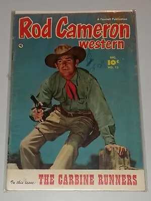£22.99 • Buy Rod Cameron Western #12 Vg (4.0) Fawcett Cowboy Golden Age December 1951 **