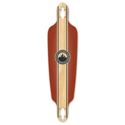 Yocaher Punked Drop Through Longboard Deck - Crest Burgundy  (DECK ONLY) • $59.99