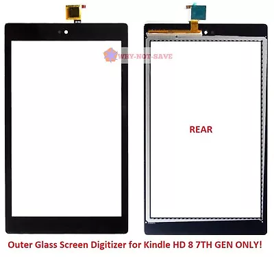 Touch Glass Screen Digitizer Replacement For Amazon Kindle Fire HD 8 7TH SX034QT • $33.06