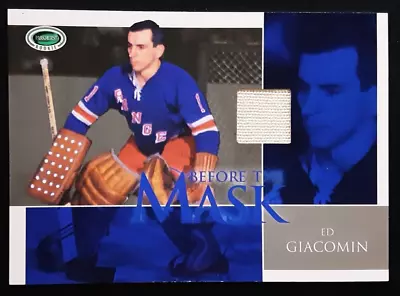 2003-04 Parkhurst Rookie Before The Mask Jersey Swatch #BTM-13 Ed Giacomin /40 • $21.95