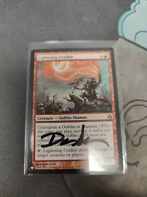 1x Signed Lightning Crafter Magic The Gathering Rare • $49.99