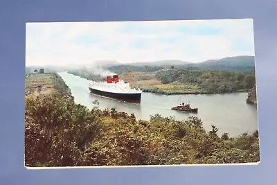Cunard White Star Line  Rms Mauretania Unusual Unused Panama Canal Postcard #2 • $6.23