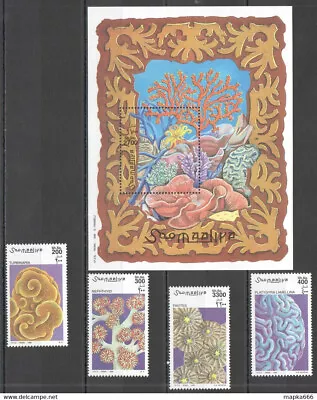 Nw1475 1998 Somalia Coral Reefs Marine Life #730-733+bl57 Michel 24 Euro Mnh • $3