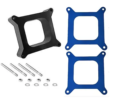 2  Open Phenolic Carburetor Spacer Carb Holley Chevy 4 Bbl New SBC BBC • $27.50