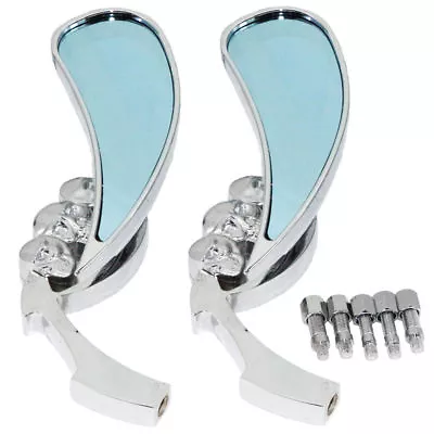 Motorcycle Chome Mirrors 127 For Suzuki Boulevard M109R M50 M90 M95 C50 C90 • $31.04