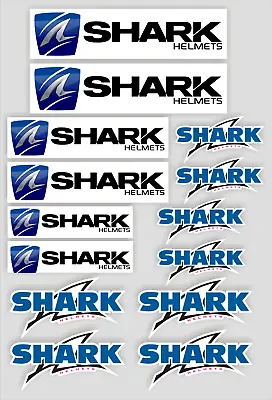 24x Shark Helmet Vinyl Stickers.  Decals Motorcycle. Laminated. • £5.49