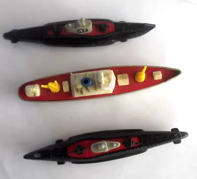 Vintage Tootsie Toy Submarines And Warship • $14.99