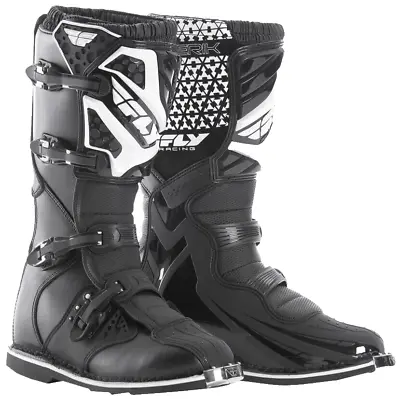 Fly Maverik MX Boots Black Size: YOUTH 11 # 364-56097 • $89.99