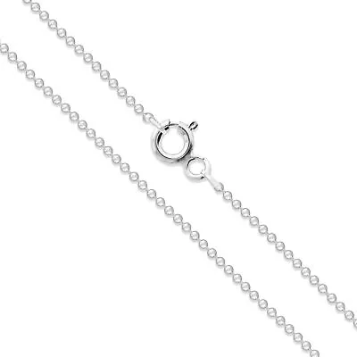Sterling Silver Ball Bead Chain Necklace  GENUINE 925  All Sizes Available NEW • $8.19