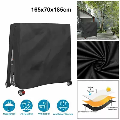 Heavy Duty Waterproof Table Tennis Table Covers Ping Pong Indoor Outdoor Protect • $36.99