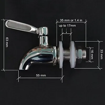 Stainless Steel Spigot Tap Faucet For  Wine Barrel Drink Beverage Dispenser D-q- • £5.70