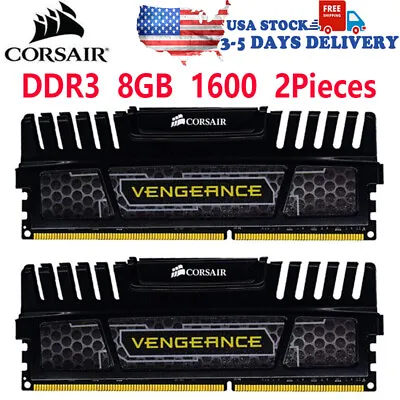 Corsair Vengeance DDR3 16GB (2x8GB) 1600MHz PC3-12800 Desktop RAM Memory DIMM  • $26.95