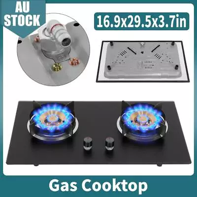 $160.88 • Buy Practical Gas Stove 2 Burner Indoor Cooker Caravan LPG Double Cooktop 29.5  75cm