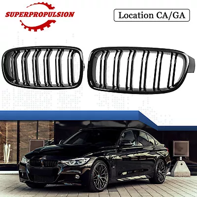 Glossy Black Front Kidney Grille Grill For 12-18 BMW F30 3 Series 320i 328i • $24.99