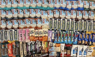 100 Assorted LOT Protein Snack Bars Clif Met-Rx Kind Think Rxbar ONE QUEST • $52.50