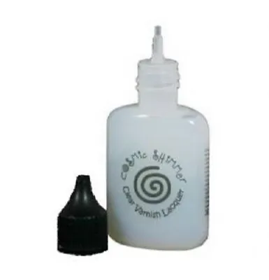 Cosmic Shimmer CLEAR VARNISH LACQUER 30ml GLOSSY FINISH Fine Applicator  • £4.02