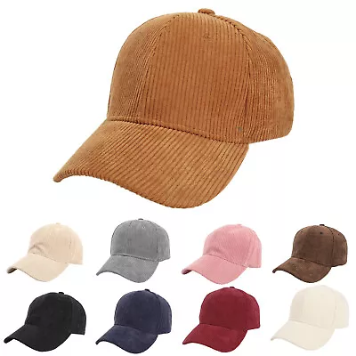 $20.20 • Buy Blank Hat Cap Male Female Neutral Summer Solid Baseball Caps Corduroy Adjustable