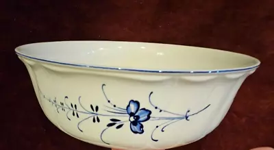 Villeroy And Boch Serving Bowl 9-3/4  Vieux Luxembourg Blue Floral • $39.99