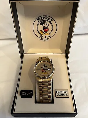 Vintage Seiko Men’s Mickey Mouse Watch Excellent Condition  • $400