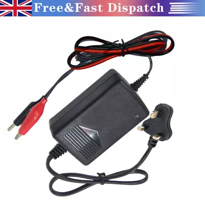 12V Volt Sealed Lead Acid Battery Charger Motorbike Quad Bike Toy Car 5-10ah UK • £9.45