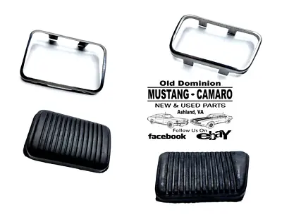 1969-1973 Mustang Manual Transmission Clutch And Brake Pedal Pads With Trim • $59.95