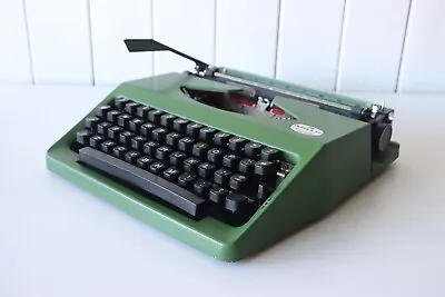 ADLER TA Tippa 100 - Green - Typewriter + Case ***** Excellent Condition ***** • $293.55