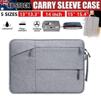 Waterproof Laptop Sleeve Carry Case Cover Bag MacBook Lenovo Dell HP 13  14  15  • $15.02