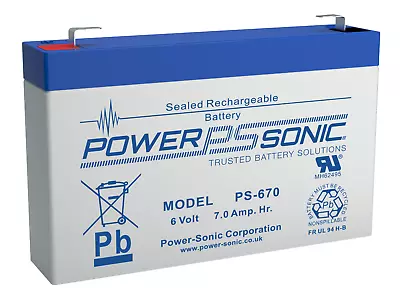 £15.99 • Buy 6V 7AH (8AH) Replacement DJW6-7 DJW6-7.2 Sealed Lead Acid Battery