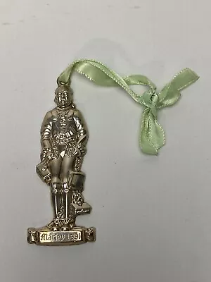 MARLEY Ghost ONEIDA 1991 STERLING Silver Ornament C. Dickens A Christmas Carol • $50