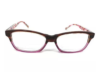 Vera Bradley Eyeglasses Frame PIXIE BLOOMS PXB 50-13-130 VB ASTER BROWN PINK Y21 • $31