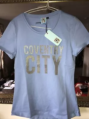 £9.99 • Buy Coventry City Fc Womens “rose Gold” Raised Print T-shirt Uk10 Bnwt£20