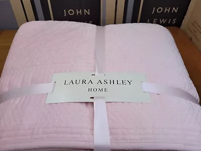 Laura Ashley 240 X 260 Cm Carrie Bedspread Blush BRAND NEW • £159.99