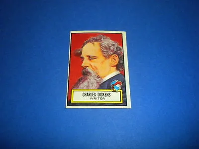 LOOK 'N SEE Trading Card #125 - CHARLES DICKENS - T.C.G./TOPPS 1952 U.S.A. • $4.99