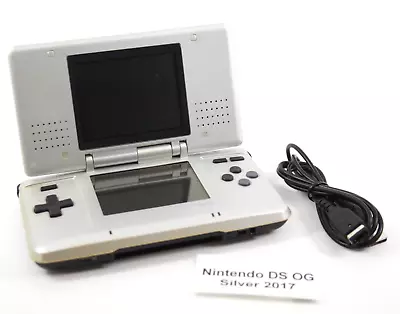 Original Nintendo DS Handheld Console [Silver] + USB Charging Cable • $79.95