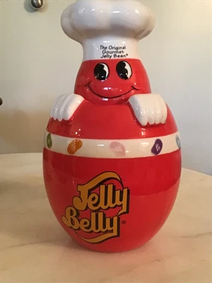 £13.94 • Buy Mr. Jelly Belly Red Ceramic Candy Jar Original Gourmet Jelly Bean 2006