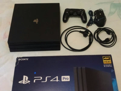 $220 • Buy PLAYSTATION PS4 PRO 1TB - Black - Console/Controller/Cords/Mouse