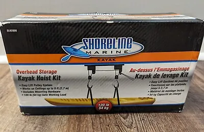 New SHORELINE MARINE Kayak Overhead Storage HOIST KIT 120 Lbs PULLEY SYSTEM #A40 • $49.99