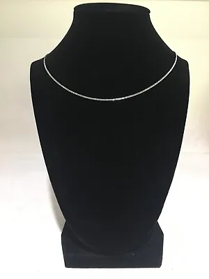 Women's  Sterling Silver Necklace 18 Inch 1.3MM Vintage Choker Chain Jewelry • $6.99